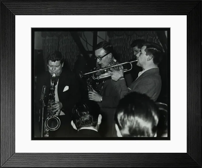 Framed Print : The Tubby Hayes Sextet playing at a modern jazz night at the Civic Restaurant, Bristol, 1955 Framed Print : The Tubby Hayes Sextet playing at a modern jazz night at the Civic Restaurant, Bristol, 1955