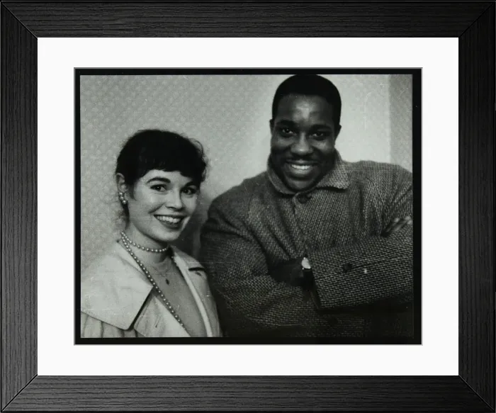 Framed Print : Dave Brubeck Quartet bassist Eugene Wright, Colston Hall, Bristol, 1958 Framed Print : Dave Brubeck Quartet bassist Eugene Wright, Colston Hall, Bristol, 1958