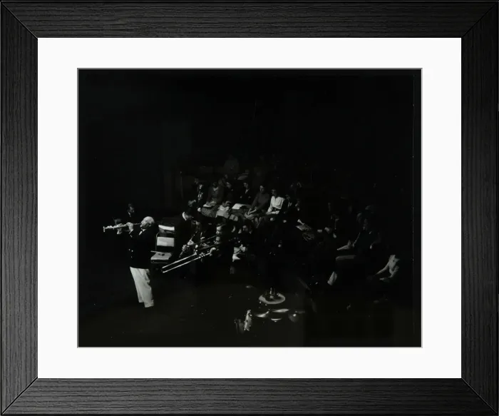 Framed Print : Jazz legend Sidney Bechet playing the soprano saxophone at Colston Hall, Bristol, 1956 Framed Print : Jazz legend Sidney Bechet playing the soprano saxophone at Colston Hall, Bristol, 1956