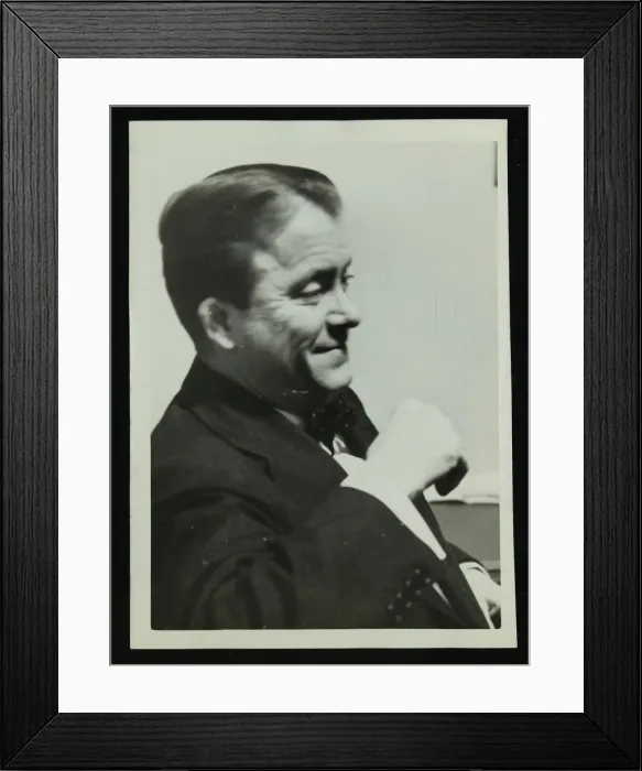 Framed Print : American guitarist an banjo player Eddie Condon, 1950s. Artist: Denis Williams Framed Print : American guitarist an banjo player Eddie Condon, 1950s. Artist: Denis Williams