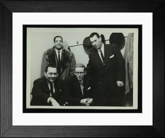 Framed Print : Band members of the Eddie Condon All Stars, 1957. Artist: Denis Williams Framed Print : Band members of the Eddie Condon All Stars, 1957. Artist: Denis Williams
