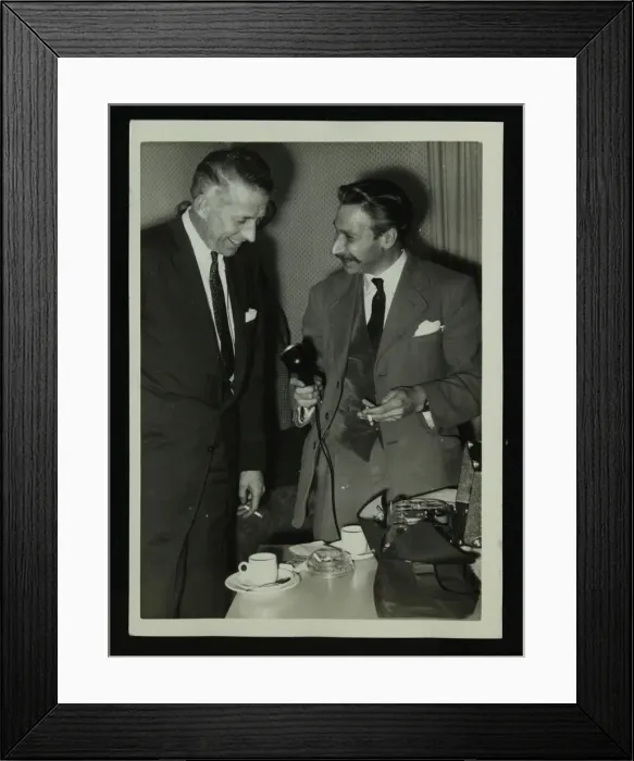 Framed Print : American bandleader Stan Kenton giving an interview, c1950s. Artist: Denis Williams Framed Print : American bandleader Stan Kenton giving an interview, c1950s. Artist: Denis Williams