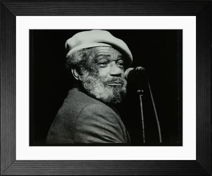 Framed Print : Slim Gaillard at the Forum Theatre, Hatfield, Hertfordshire, 1986. Artist: Denis Williams Framed Print : Slim Gaillard at the Forum Theatre, Hatfield, Hertfordshire, 1986. Artist: Denis Williams