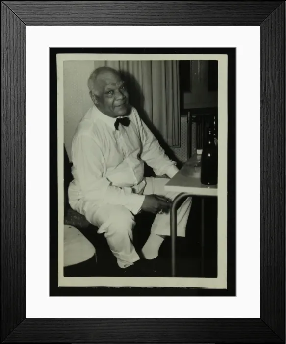 Framed Print : Portrait of legendary American jazz musician Sidney Bechet, 1950s. Artist: Denis Williams Framed Print : Portrait of legendary American jazz musician Sidney Bechet, 1950s. Artist: Denis Williams