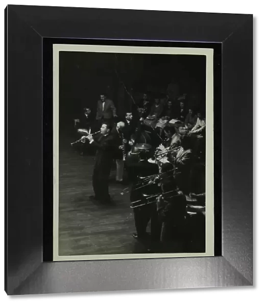 American jazz legend Sidney Bechet in concert at Colston Hall, Bristol, 1956. Artist