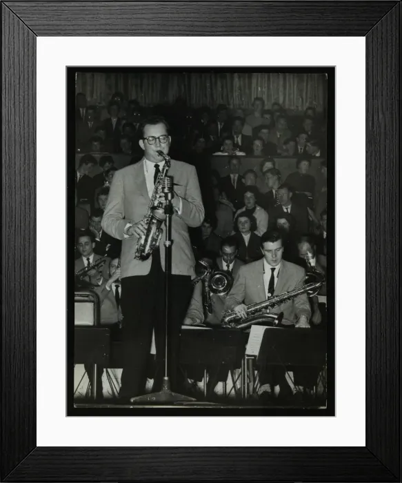Framed Print : The Stan Kenton Orchestra in concert, 1956. Artist: Denis Williams Framed Print : The Stan Kenton Orchestra in concert, 1956. Artist: Denis Williams
