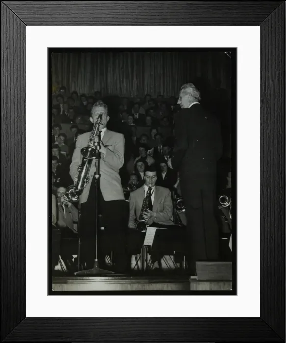 Framed Print : The Stan Kenton Orchestra in concert, 1956. Artist: Denis Williams Framed Print : The Stan Kenton Orchestra in concert, 1956. Artist: Denis Williams