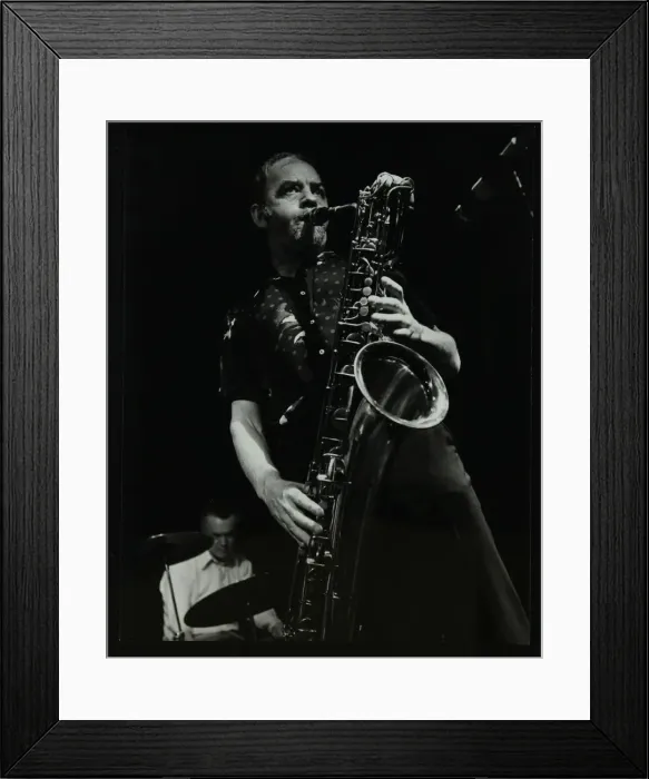 Framed Print : Derek Hogg (drums) and John Barnes (saxophone) playing at The Stables, Wavendon, Buckinghamshire Framed Print : Derek Hogg (drums) and John Barnes (saxophone) playing at The Stables, Wavendon, Buckinghamshire