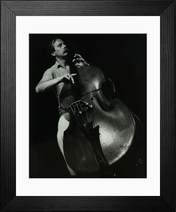 Framed Print : Bassist Paul Bridge playing at The Stables, Wavendon, Buckinghamshire Framed Print : Bassist Paul Bridge playing at The Stables, Wavendon, Buckinghamshire