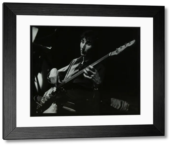 Framed Print : Steve Cook playing bass guitar at The Stables, Wavendon, Buckinghamshire. Artist Framed Print : Steve Cook playing bass guitar at The Stables, Wavendon, Buckinghamshire. Artist