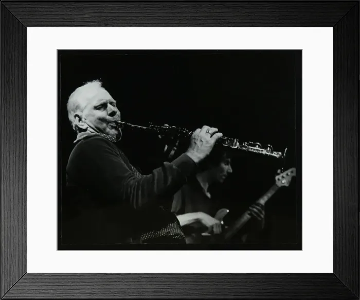 Framed Print : Don Rendell and Steve Cook playing at The Stables, Wavendon, Buckinghamshire. Artist Framed Print : Don Rendell and Steve Cook playing at The Stables, Wavendon, Buckinghamshire. Artist