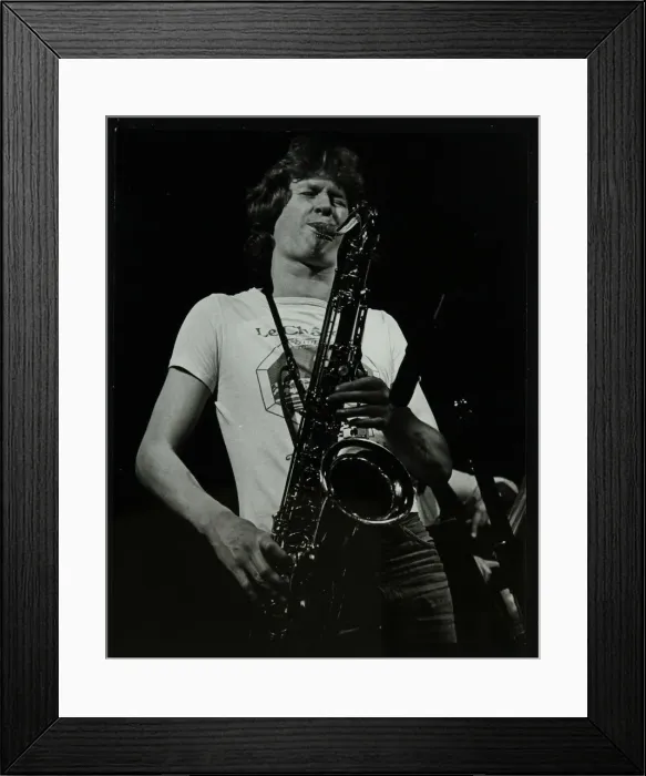 Framed Print : Saxophonist Chris Hunter playing at The Stables, Wavendon, Buckinghamshire. Artist Framed Print : Saxophonist Chris Hunter playing at The Stables, Wavendon, Buckinghamshire. Artist