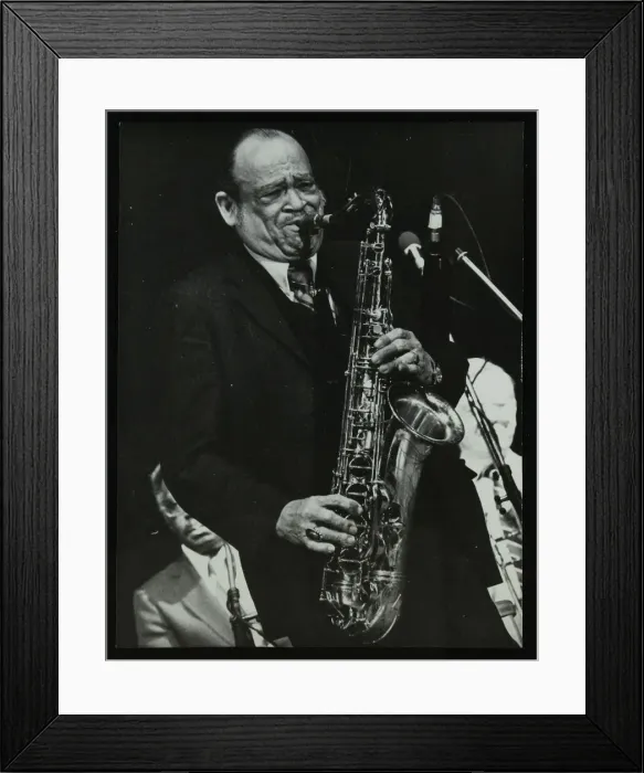Framed Print : Arnett Cobb playing tenor saxophone, Capital Radio Jazz Festival, Knebworth, Hertfordshire Framed Print : Arnett Cobb playing tenor saxophone, Capital Radio Jazz Festival, Knebworth, Hertfordshire