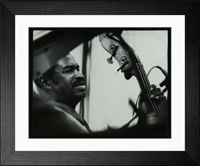 Framed Print : Bassist Eddie Jones at the Capital Radio Jazz Festival, Knebworth, Hertfordshire, 1982 Framed Print : Bassist Eddie Jones at the Capital Radio Jazz Festival, Knebworth, Hertfordshire, 1982