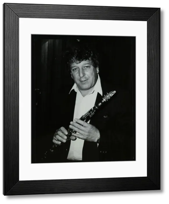 Framed Print : Clarinetist John Denman at the Bass Clef, London, 1985. Artist: Denis Williams Framed Print : Clarinetist John Denman at the Bass Clef, London, 1985. Artist: Denis Williams