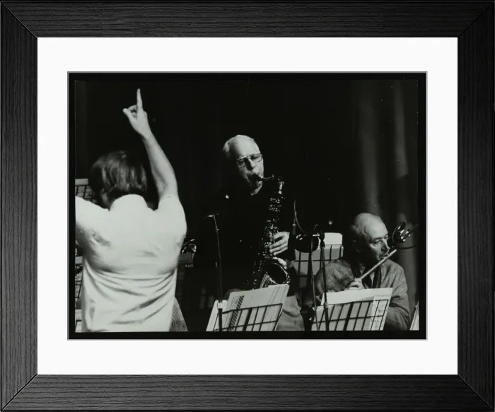Framed Print : Michael Garrick, Don Rendell and Jimmy Hastings at Berkhamsted Civic Centre, Hertfordshire, 1985 Framed Print : Michael Garrick, Don Rendell and Jimmy Hastings at Berkhamsted Civic Centre, Hertfordshire, 1985