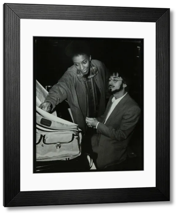 Framed Print : Singer Elaine Delmar and pianist Michael Garrick, Berkhamsted Civic Centre, Hertfordshire, 1986 Framed Print : Singer Elaine Delmar and pianist Michael Garrick, Berkhamsted Civic Centre, Hertfordshire, 1986