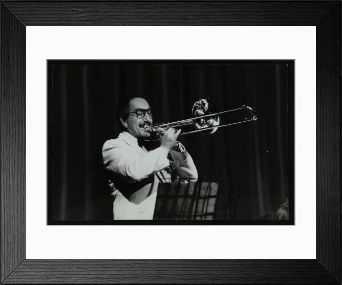 Framed Print : Don Lusher in concert with the Welwyn Garden City Band, Hatfield Polytechnic, Hertfordshire, 1984 Framed Print : Don Lusher in concert with the Welwyn Garden City Band, Hatfield Polytechnic, Hertfordshire, 1984