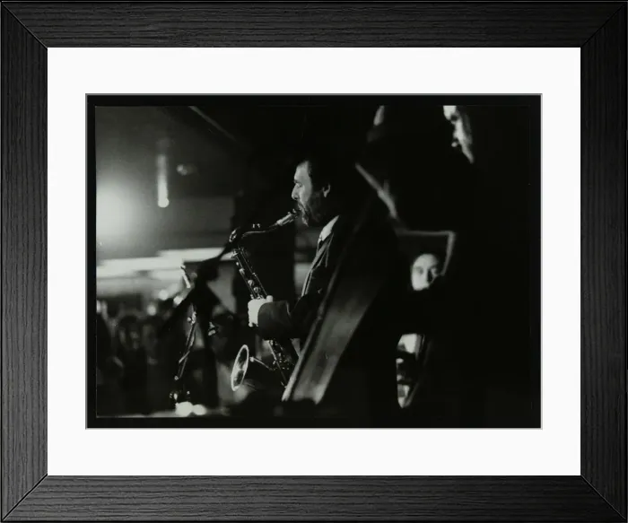 Framed Print : Saxophonist Bob Sydor playing at the Torrington Jazz CLub, Finchley, London, 1988 Framed Print : Saxophonist Bob Sydor playing at the Torrington Jazz CLub, Finchley, London, 1988