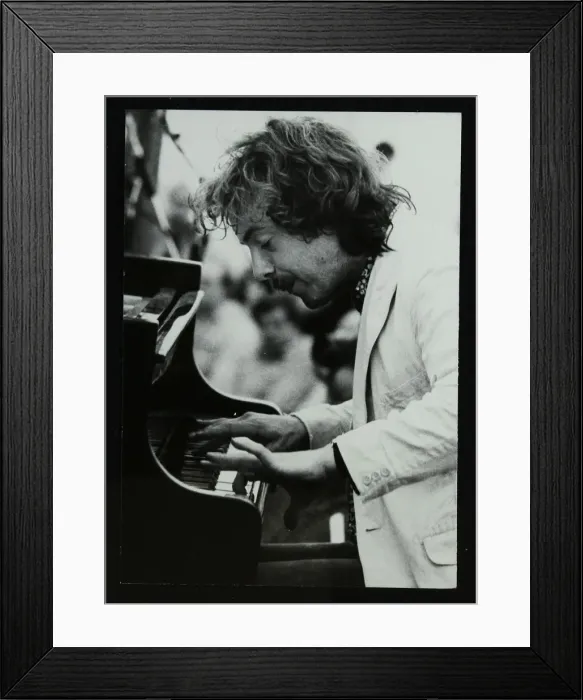 Framed Print : Pianist Veryan Weston playing at Bracknell, Berkshire, 1983. Artist: Denis Williams Framed Print : Pianist Veryan Weston playing at Bracknell, Berkshire, 1983. Artist: Denis Williams
