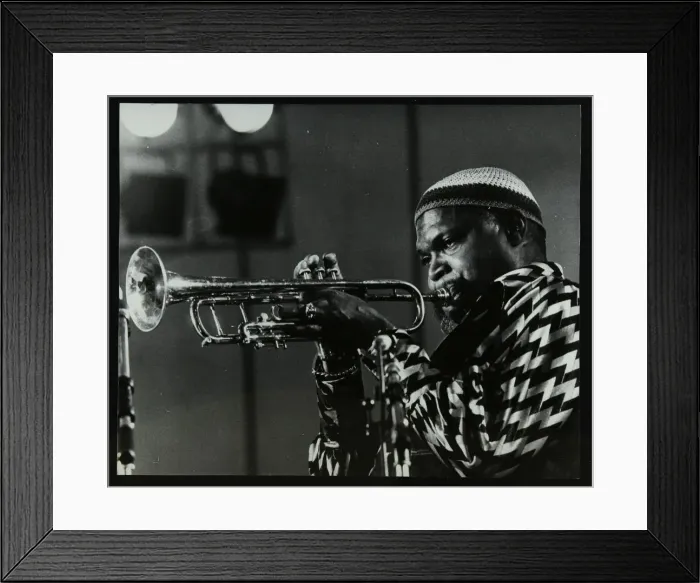 Framed Print : American trumpeter Ted Curson playing at the Bracknell Jazz Festival, Berkshire, 1983 Framed Print : American trumpeter Ted Curson playing at the Bracknell Jazz Festival, Berkshire, 1983