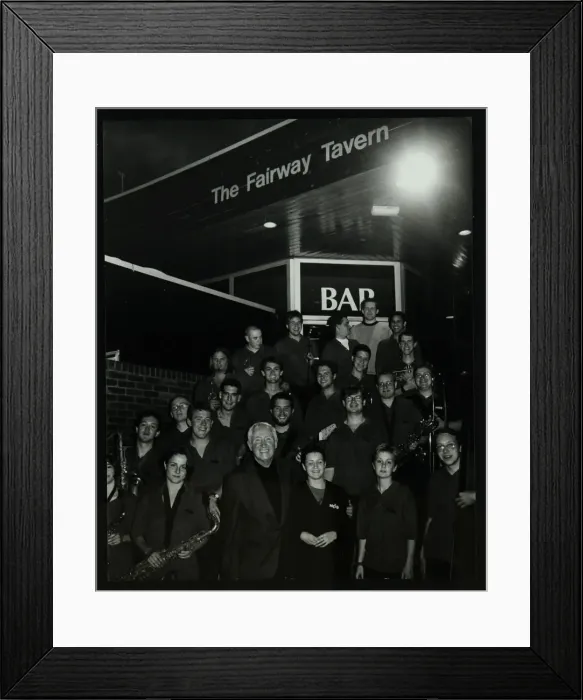 Framed Print : The National Youth Jazz Orchestra at The Fairway, Welwyn Garden City, Hertfordshire, 1997 Framed Print : The National Youth Jazz Orchestra at The Fairway, Welwyn Garden City, Hertfordshire, 1997