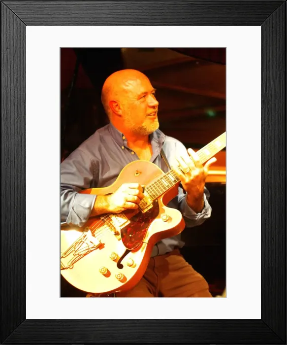 Framed Print : Tony Barnard, 606 Club, London. Artist: Brian O Connor Framed Print : Tony Barnard, 606 Club, London. Artist: Brian O Connor