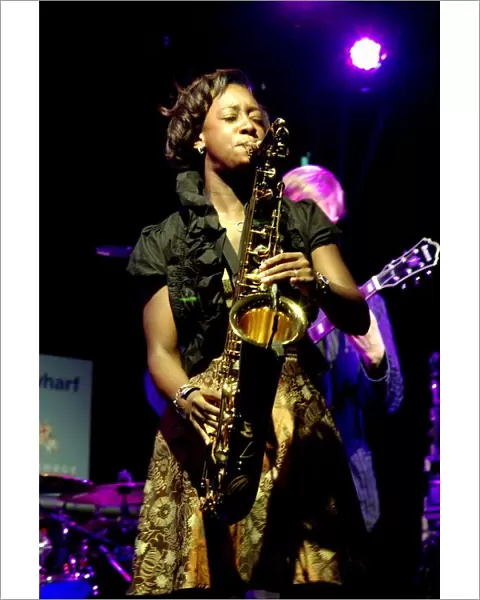 YolanDa Brown, British saxophonist and composer, Imperial Wharf Jazz Festival, London