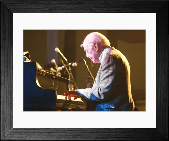 Framed Print : John Bunch, Brecon Jazz Festival, Powys, Wales. Artist: Brian O Connor Framed Print : John Bunch, Brecon Jazz Festival, Powys, Wales. Artist: Brian O Connor