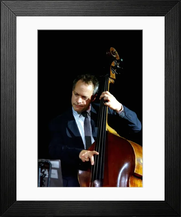Framed Print : Alec Dankworth, Brecon Jazz Festival, Powys, Wales. Artist: Brian O Connor Framed Print : Alec Dankworth, Brecon Jazz Festival, Powys, Wales. Artist: Brian O Connor