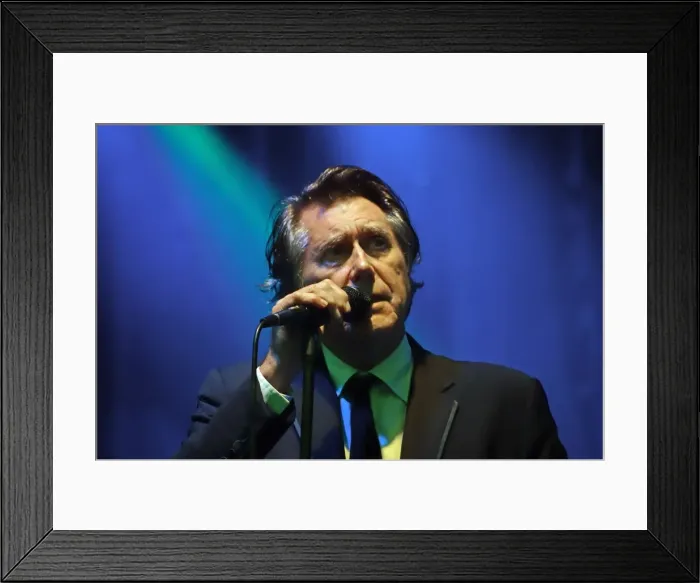 Framed Print : Bryan Ferry, Love Supreme Jazz Festival, Glynde, East Sussex. Artist: Brian O Connor