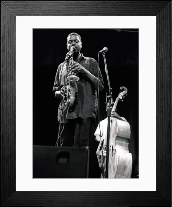 Framed Print : Soweto Kinch, Brecon Jazz Festival, Powys, Wales, 2003. Artist: Brian O Connor Framed Print : Soweto Kinch, Brecon Jazz Festival, Powys, Wales, 2003. Artist: Brian O Connor