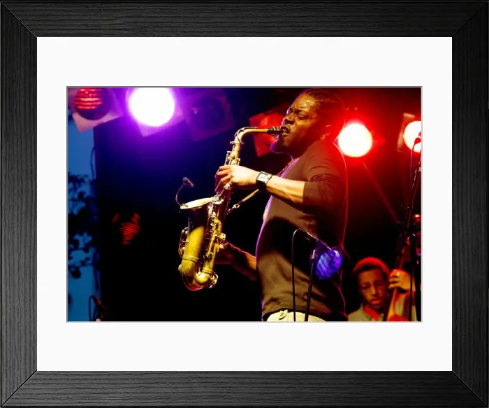 Framed Print : Soweto Kinch, Imperial Wharf Jazz Festival, London, 2011. Artist: Brian O Connor Framed Print : Soweto Kinch, Imperial Wharf Jazz Festival, London, 2011. Artist: Brian O Connor