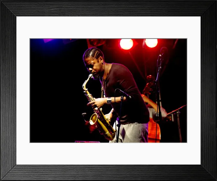 Framed Print : Soweto Kinch, Imperial Wharf Jazz Festival, London, 2011. Artist: Brian O Connor Framed Print : Soweto Kinch, Imperial Wharf Jazz Festival, London, 2011. Artist: Brian O Connor