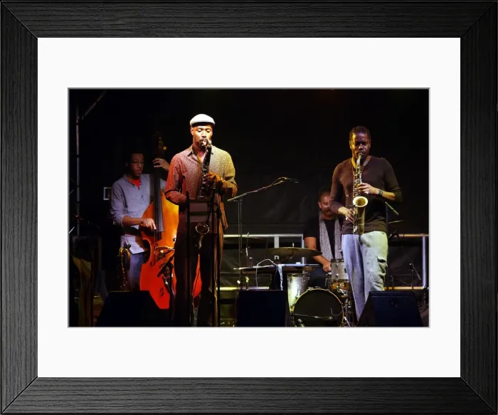 Framed Print : Soweto Kinch and Shabaka Hutchings, Imperial Wharf Jazz Festival, London, 2011. Artist Framed Print : Soweto Kinch and Shabaka Hutchings, Imperial Wharf Jazz Festival, London, 2011. Artist