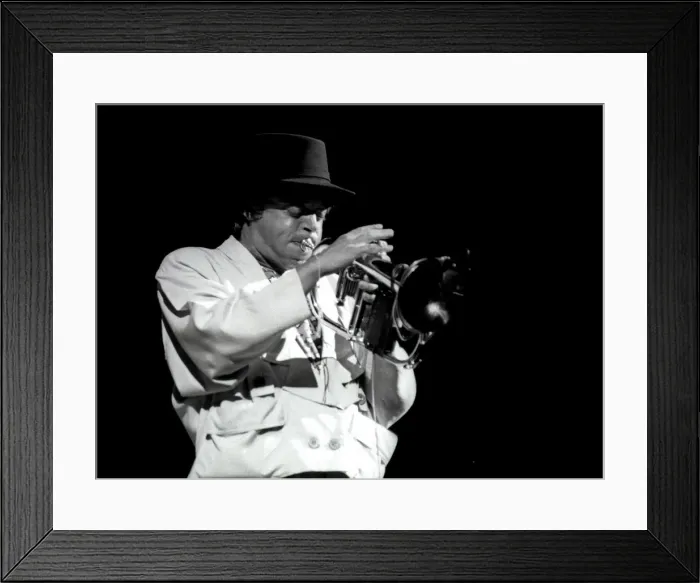 Framed Print : Chuck Mangione, Royal Festival Hall, London, 1988. Artist: Brian O Connor Framed Print : Chuck Mangione, Royal Festival Hall, London, 1988. Artist: Brian O Connor