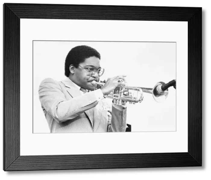 Framed Print : Wynton Marsalis, Knebworth, Hertfordshire, 1982. Artist: Brian O Connor Framed Print : Wynton Marsalis, Knebworth, Hertfordshire, 1982. Artist: Brian O Connor