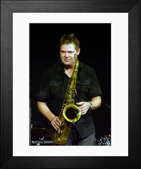 Framed Print : Derek Nash, Brecon Jazz Festival, Powys, Wales, 2009. Artist: Brian O Connor Framed Print : Derek Nash, Brecon Jazz Festival, Powys, Wales, 2009. Artist: Brian O Connor
