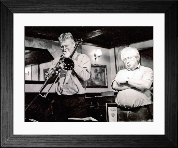 Framed Print : Mark Nightingale and Henry Lowther, Watermill, Dorking, Surrey, 2000 Framed Print : Mark Nightingale and Henry Lowther, Watermill, Dorking, Surrey, 2000