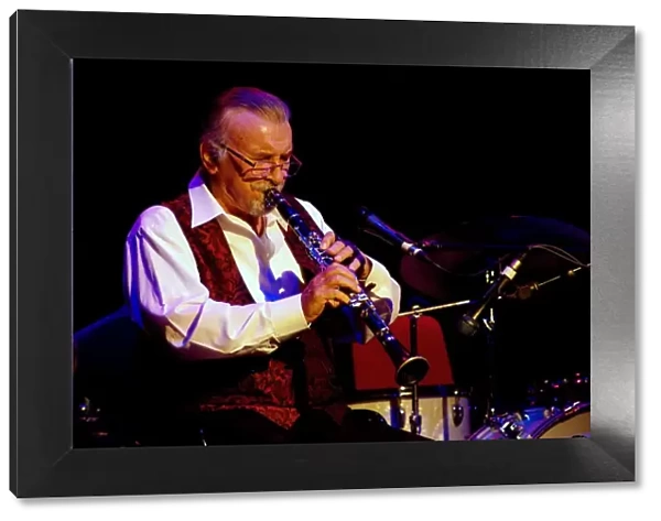 Acker Bilk, English clarinettist, Dorking Halls, Dorking, Surrey