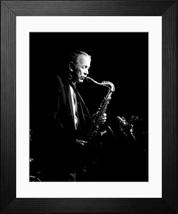 Framed Print : Spike Robinson, Ronnie Scotts, London, 1993. Artist: Brian O Connor Framed Print : Spike Robinson, Ronnie Scotts, London, 1993. Artist: Brian O Connor
