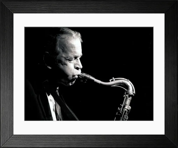 Framed Print : Spike Robinson, Ronnie Scotts, London, 1993. Artist: Brian O Connor Framed Print : Spike Robinson, Ronnie Scotts, London, 1993. Artist: Brian O Connor