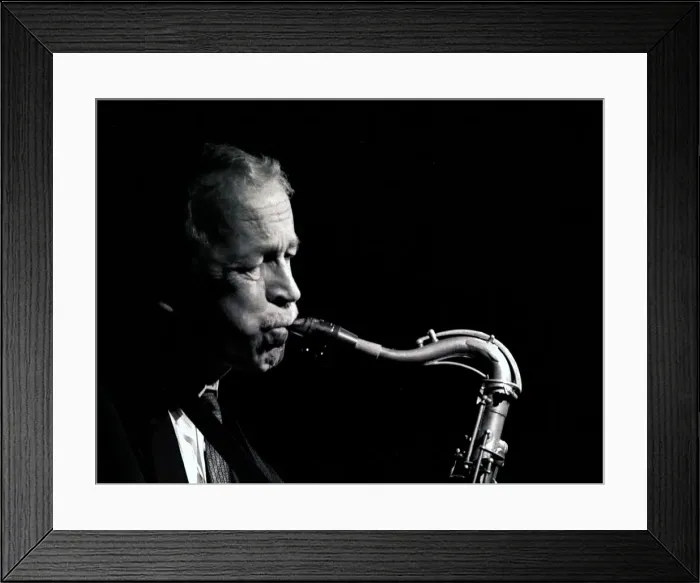 Framed Print : Spike Robinson, Ronnie Scotts, London, 1993. Artist: Brian O Connor Framed Print : Spike Robinson, Ronnie Scotts, London, 1993. Artist: Brian O Connor
