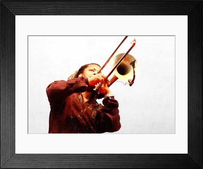 Framed Print : Dennis Rollins, The Hawth Theatre, Crawley, West Sussex, 2006. Artist: Brian O Connor Framed Print : Dennis Rollins, The Hawth Theatre, Crawley, West Sussex, 2006. Artist: Brian O Connor