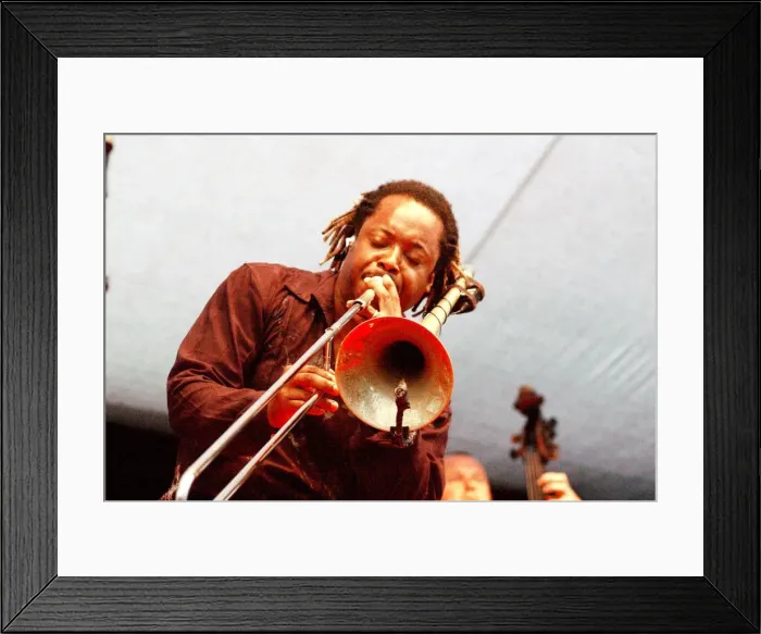 Framed Print : Dennis Rollins, The Hawth Theatre, Crawley, West Sussex, 2006. Artist: Brian O Connor Framed Print : Dennis Rollins, The Hawth Theatre, Crawley, West Sussex, 2006. Artist: Brian O Connor