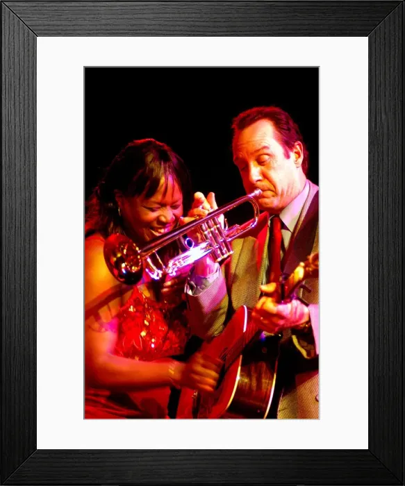 Framed Print : Diana Braithwaite with Chris Whiteley, The Hawth Theatre, Crawley, West Sussex. Artist Framed Print : Diana Braithwaite with Chris Whiteley, The Hawth Theatre, Crawley, West Sussex. Artist