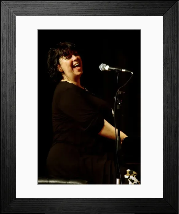 Framed Print : Liane Carroll, jazz musician, The Under Ground, Eastbourne, East Sussex. Artist Framed Print : Liane Carroll, jazz musician, The Under Ground, Eastbourne, East Sussex. Artist