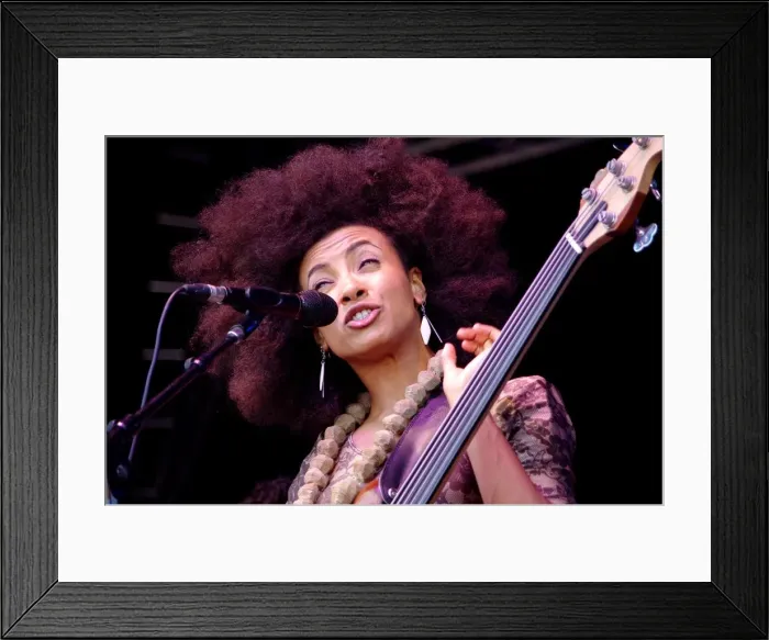 Framed Print : Esperanza Spalding, Love Supreme Jazz Festival, Glynde, East Sussex, 2013. Artist Framed Print : Esperanza Spalding, Love Supreme Jazz Festival, Glynde, East Sussex, 2013. Artist