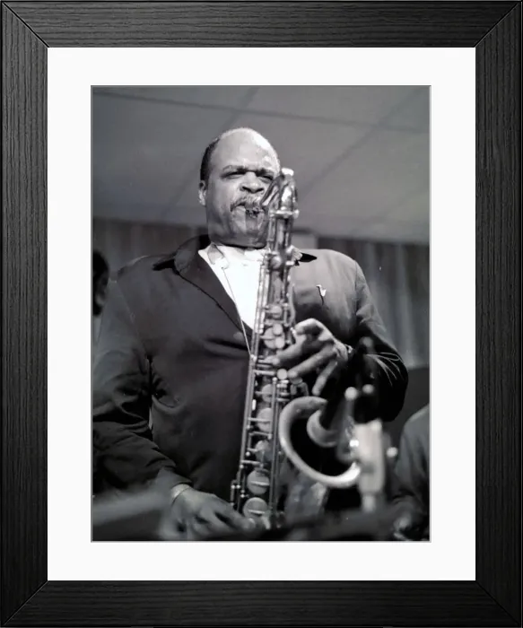 Framed Print : John Stubberfield, Tenor Clef, London, 1991. Artist: Brian O Connor Framed Print : John Stubberfield, Tenor Clef, London, 1991. Artist: Brian O Connor