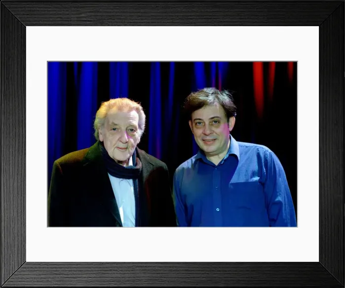 Framed Print : Stan Tracey and Clark Tracey, The Under Ground Theatre, Eastbourne, East Sussex. 2013 Framed Print : Stan Tracey and Clark Tracey, The Under Ground Theatre, Eastbourne, East Sussex. 2013